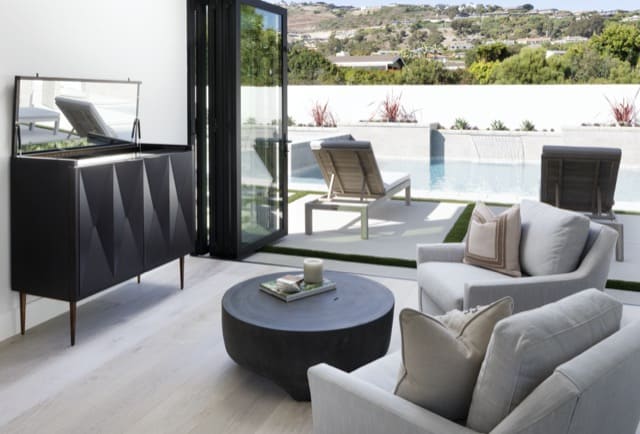 Payton Addison is a fan of bifold doors for framing coastal views.
